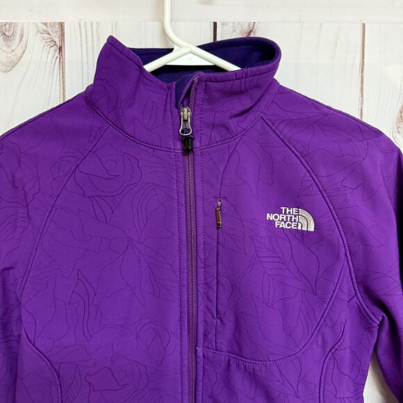 The North Face Apex Bionic Jacket Women’s Small Purple Floral GUC - Picture 3 of 14